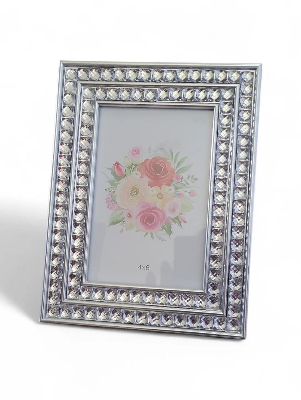 Mirrored Decorative Jewelry Box - Silver